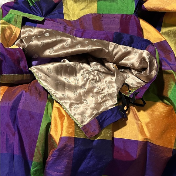 Page Stetson Colorful Plaid Pleated Women's Maxi Skirt waist 30” - Picture 14 of 14